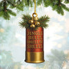 Joycorners Funny Shotgun Shell Christmas Ornament – Rustic Hunting Tree Decoration Gift for Hunters MT1111