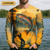 Joycorners Fish Around And Find Trout SPF Shirts, Trout Fishing Shirts, Fishing Shirts For Men, Funny Fisherman Gift