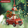 Joycorners Personalized Funny Goose Driving Car Acrylic Christmas Ornament - 3D Christmas Decor Gift for Hunters & Outdoorsmen MT1111