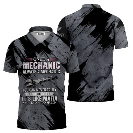 Joycorners Once A Mechanic Always A Mechanic Shirt Funny Printed Vintage Mechanic Unisex T Shirt PT2609
