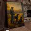 Joycorner Hunter with Dogs Autumn Field Nature Painting Canvas