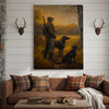 Joycorner Hunter with Dogs Autumn Field Nature Painting Canvas