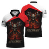Joycorners Custom Name Mechanic Shirt Wrench Flame Skull Design T Shirt PT2609