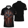 Joycorners Custom Name Mechanic Shirt Wrench The Cross with USA Flag Design T Shirt PT2609