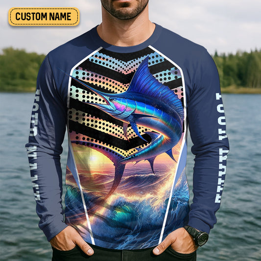 Joycorners Every Cast Is A New Possibility Mens Fishing Shirts Long Sleeve, SPF Shirt For Men, Fishing Shirts For Men