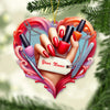 Joycorners Custom Name Nail Tech Ornament, Christmas Gift for Nail Artist 2D Flat LM2211