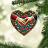 Joyccorners Custom Name Christmas With Love Ornament, Home Decor Christmas Gift 2D Flat LM2111
