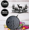 Maxcorners Personalized Deer Antler Metal Sign WITH LED/WITHOUT LED Light Custom Name Forest Wall Art Hunter Gift Rustic Cabin Decor MT0110