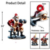 Joycorners Custom Name Santa Gym Ornament, Gymnastics Christmas Gift 2D Flat LM2211