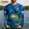 Joycorners Largemouth Bass Fishing UV Protection Shirt, Fishing Jersey, Presents For Fishermen, Mens Casual Shirts