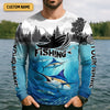 Joycorners Blue Marlin Fishing SPF Shirt For Men, Performance Fishing Shirts, Gift For Fisherman, Men's Fishing Shirt