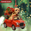 Joycorners Personalized Funny Dog Driving Car Acrylic Christmas Ornament - 3D Christmas Decor Gift for Hunters & Outdoorsmen MT1111