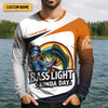 Joycorners Basslight Kinda Day Fish And Beer Funny Fishing Shirt, SPF Shirt For Men, Gift For Fisherman, Bass Fishing
