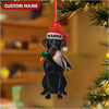 Joycorners Personalized Hunting Dog Christmas Ornament with Duck – Custom Name Lab Retriever Holiday Decor MT1111
