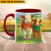 Joycorners Personalized Name Cow Mug for Farm Animal Lovers