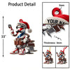 Joycorners Custom Name Barber Ornament, Christmas Decoration for Barber Shop 2D Flat LM2211