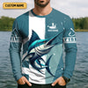 Joycorners I Fish So I Don't Choke People Blue Marlin Fishing SPF Shirt For Men, Fishing Gifts For Men, Men's Fishing Shirt