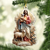 Joycorners Custom Name Merry Christmas Ornament, Christmas Decoration Gift 2D Flat LM2111