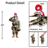 Joycorners Custom Name U.S Veteran Ornament, U.S Veteran Christmas Gift 2D Flat LM2211