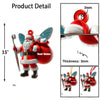 Joycorners Custom Name Santa Dentist Ornament, Dentist Christmas Gift 2D Flat LM2111