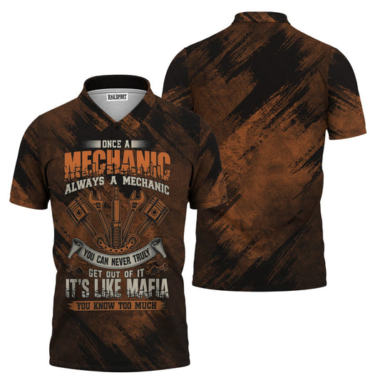 Joycorners Once A Mechanic Always A Mechanic Shirt Funny Printed Vintage Mechanic Unisex T Shirt Mechanic Tools Design PT2609