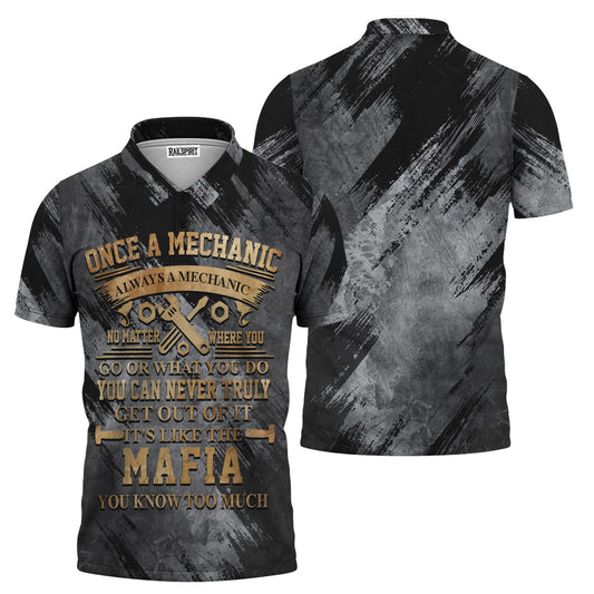 Joycorners Vintage Mechanic Unisex T Shirt Once A Mechanic Always A Mechanic Shirt All Over Print PT2609