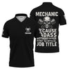 Joycorners Personalized Mechanic Shirt, Mechanic Because Badass Is Not An Official Job Title, Gift For Men PT2609