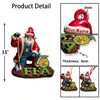Joycorners Custom Name FFA Ornament, Santa Farmer Christmas Ornament 2D Flat LM2111