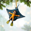 Joycorners Diving, Sea Lover Home Decor, Christmas Ornament, Personalized Ornament6 2D Flat LM2111