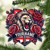 Joycorners Custom Name England Ornament, Christmas Gift for England Lover 2D Flat LM2211