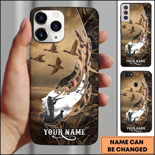 Joycorner Personalized Duck Hunting Wing Art Phone Case