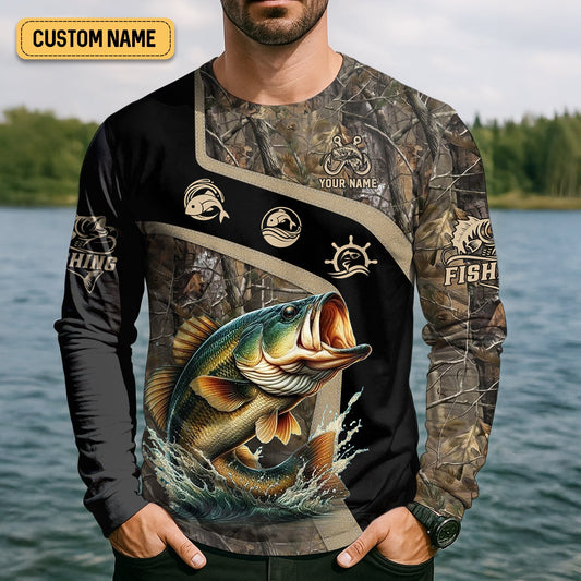 Joycorners I Have A Retirement Plan Fishing UV Shirts, Tree Camouflage, Fishing Jersey, Gift For Fisherman