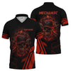 Joycorners Custom Name Mechanic Shirt Mechanic Skull Red Unisex T Shirt All Over Print PT2609