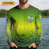 Joycorners I Just Freaking Love Tuna Custom Name Fishing UPF Shirts, Gift For Fisherman, Men's Fishing Shirt