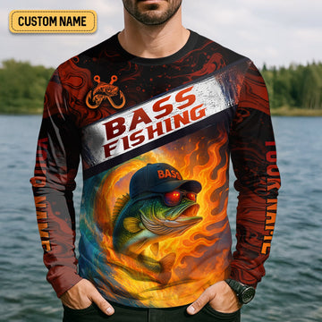 Joycorners Bass Fishing Apparel, SPF Shirt For Men, Gift For Fisherman, Fishing Shirts For Men