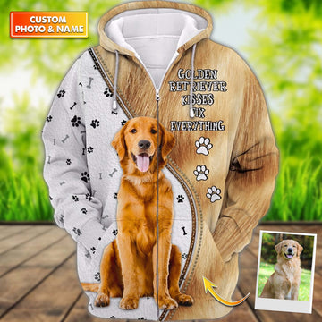 Joycorners Golden Retriever Kisses Fix Everything 3D Custom Name And Dog Full Print Shirts