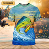 Joycorners Weekend Forecast Fishing With A Chance Of Drinking Men's Fishing Shirt, Mahi Fishing Shirt, UPF Fishing Shirt