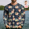 Joycorners Custom Face Fishing UPF Shirts, Mens Fishing Shirts Long Sleeve, Gift For Fisherman