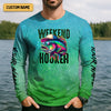 Joycorners Weekend Hooker Green Fishing Shirt, SPF Shirt For Men, Long Sleeve Sun Shirt, Gift For Fisherman