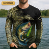 Joycorners Bass Fishing And Beer That's Why I'm Here Camouflage Fishing Shirts, Funny Fishing Shirt, SPF Shirt For Men