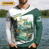 Joycorners Reel Cool Dad Fishing SPF Shirt For Men, Funny Fishing Shirt, Fishing Shirts For Men
