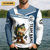 Joycorners Team Fishing Shirt, Largemouth Bass Fishing, SPF Shirt For Men, Men Jersey, Mens Casual Shirts