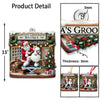 Joycorners Custom Name Santa Groomer Ornament, Home Decor Christmas Gift 2D Flat LM2211