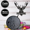 Maxcorners Personalized Deer Head Metal Sign WITH LED/WITHOUT LED – Rustic Hunting Cabin Wall Decor, Gift for Hunters MT0110