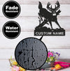 Maxcorners Personalized Deer Hunting Buck Metal Sign WITH LED/WITHOUT LED – Rustic Cabin Wall Decor, Gift for Hunters MT0110