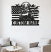 Maxcorners Personalized Hunting Dog Metal Sign WITH LED/WITHOUT LED - Duck Retriever Wall Decor MT0110