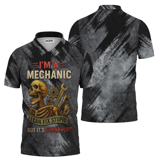 Joycorners I'm A Mechanic I Can Fix Stupid Funny Printed Vintage Mechanic Unisex T Shirt PT2609