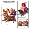 Joycorners Custom Name Santa, Corgi Deer Ornament, Santa Christmas Gift 2D Flat LM2111