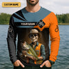 Joycorners Mine's So Big I Have To Use Two Hands Skeleton Fishing UV Shirts, Presents For Fishermen, Funny Fishing Shirt