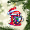 Joyccorners Custom Name Baker Christmas Ornament, Santa Christmas Gift 2D Flat LM2111